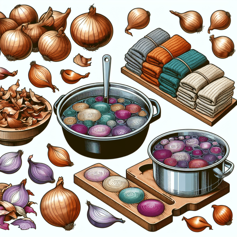 Onion Skin Natural Dyeing Techniques