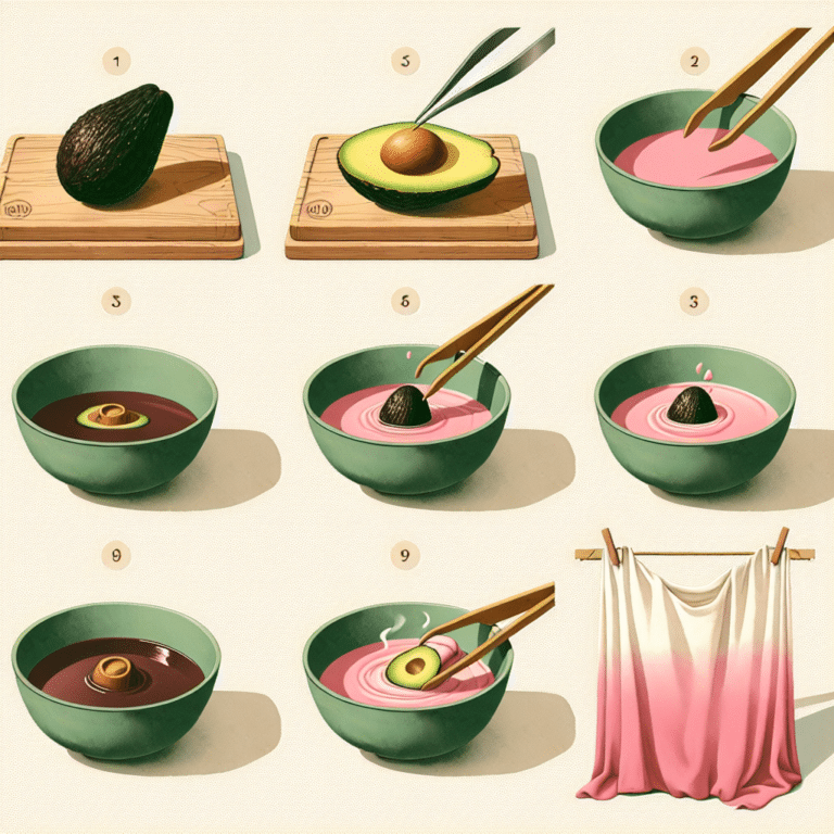 Step-by-Step Guide to Avocado Pit Dyeing