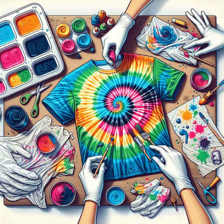 Zero-Waste T-Shirt Transformation: DIY Tie-Dye