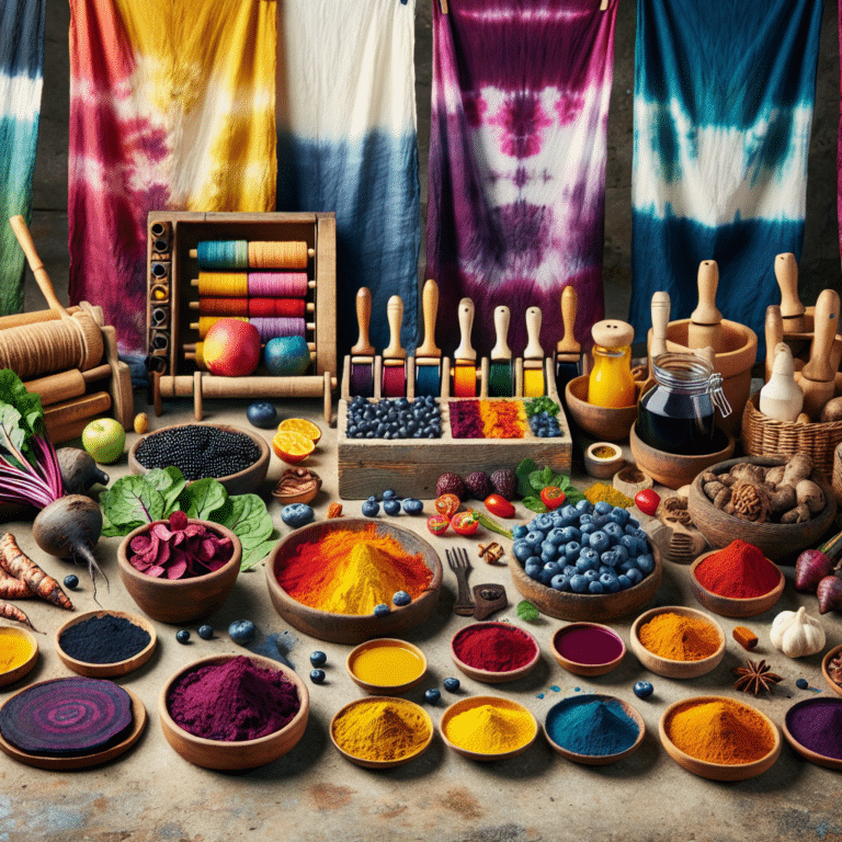 Natural Materials for Vibrant Tie-Dye