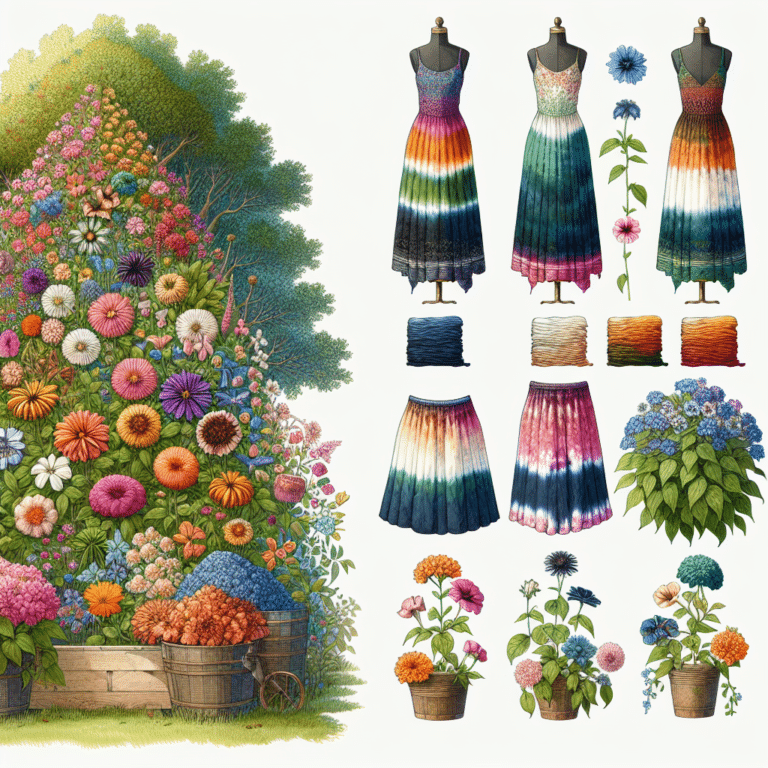 From Garden to Closet: Tie-Dye Skirts and Dresses