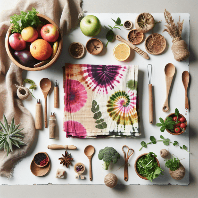 Sustainable Kitchen Re-do: DIY Natural Tie-Dye Towels