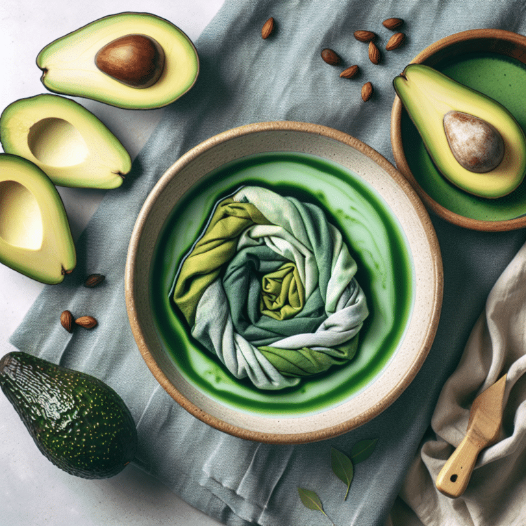 How to do Fold-and-dye with Avocado Dye