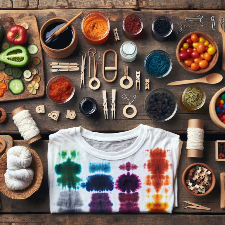 Simple Household Items for Eco Tie-dye Projects
