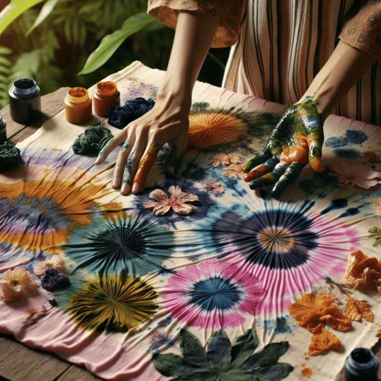 How to layer colors in eco-friendly tie-dye