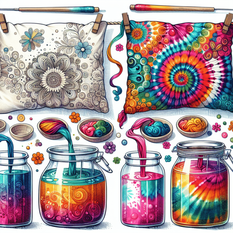 Colorful Creations: Tie-Dye Pillowcases with Natural Dyes
