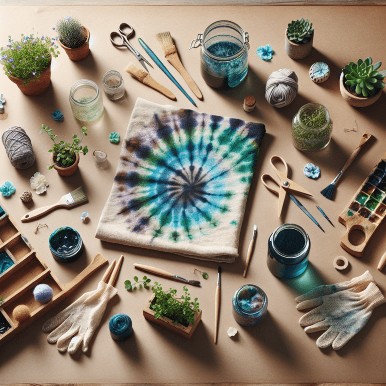 Decorative Eco Tie-Dye Tablecloth DIY Projects