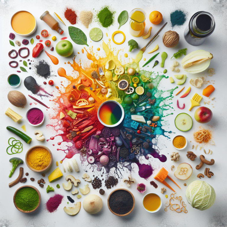Achieving Vibrant Colors with Food Waste