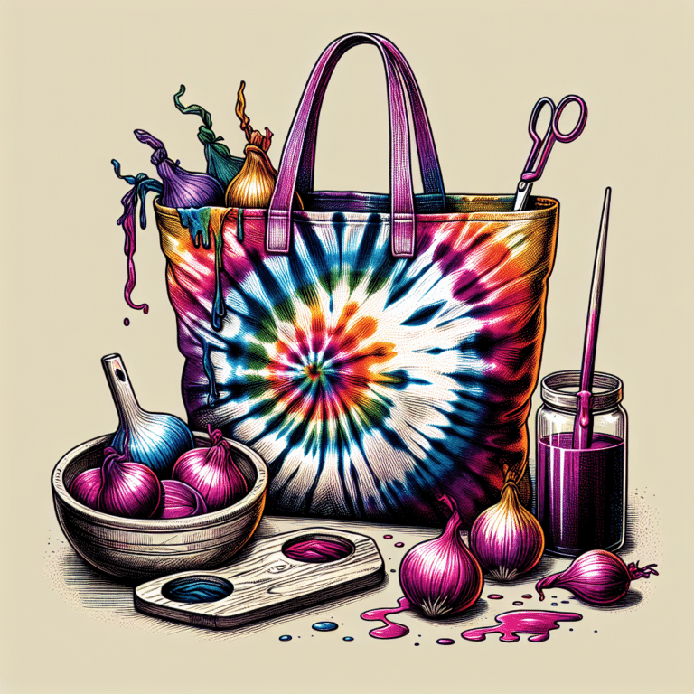 The Art of Making Onion Skin Tie-Dye Tote Bags