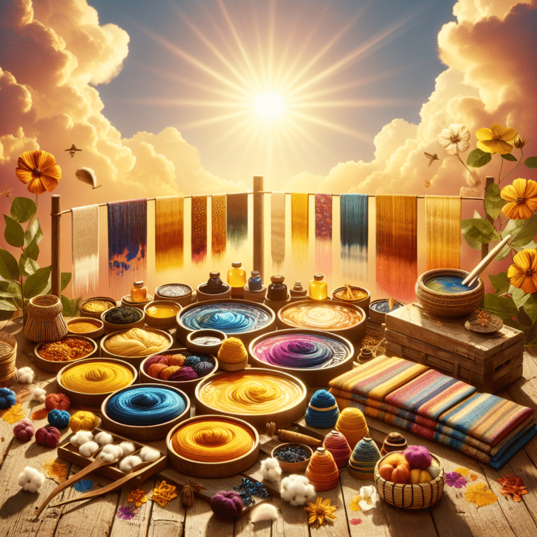 Enhancing Natural Dye Colors with Sunlight