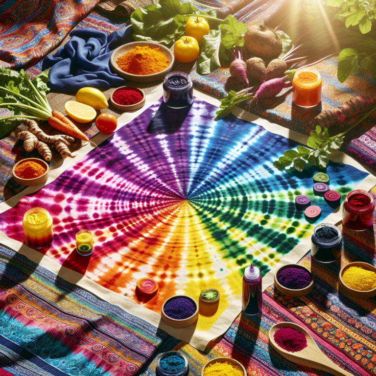 Maintaining Brightness in Natural Tie-Dye Colors
