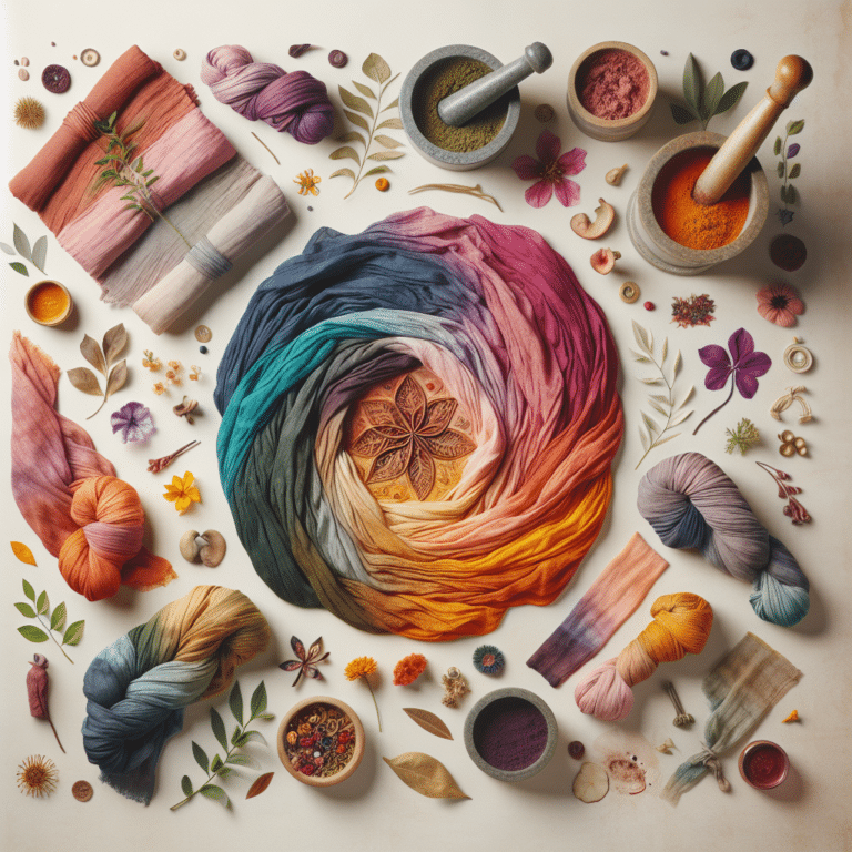 Gradient Plant-Dyed Scarves: A Masterpiece in Making