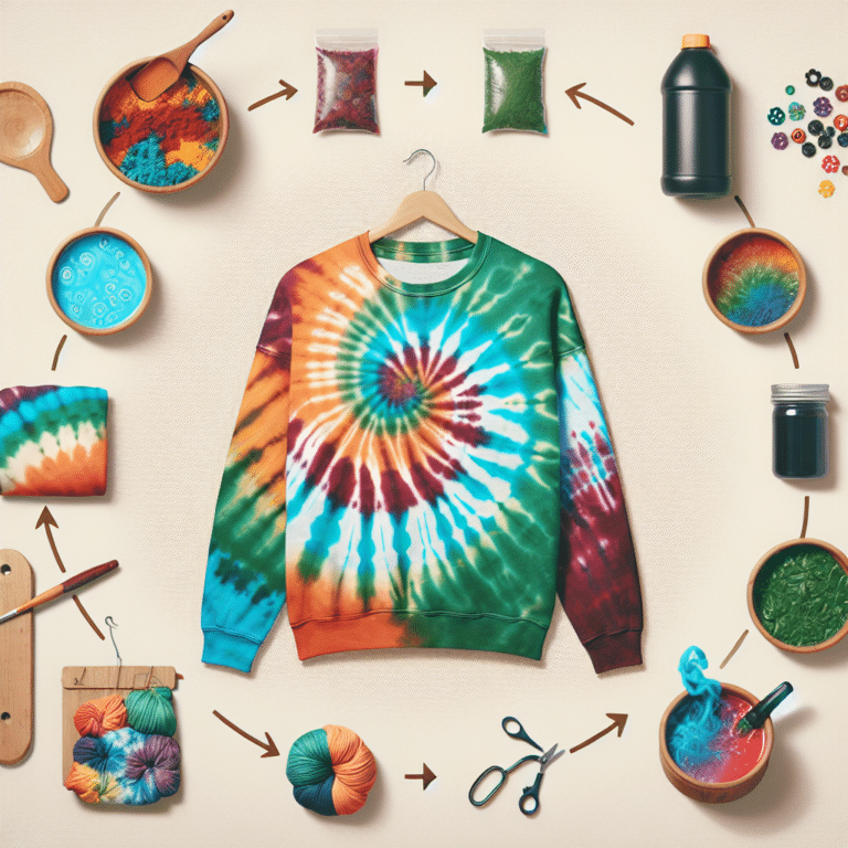 Step-by-Step Guide to an Eco-Friendly Tie-Dye Sweatshirt Project