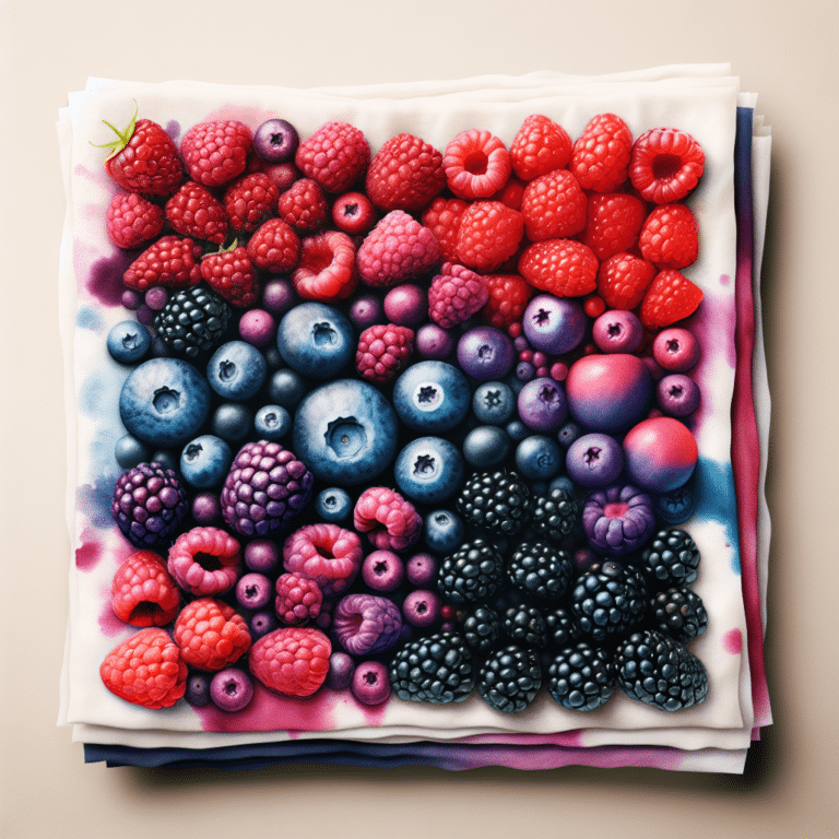 Using Berries for Natural Fabric Coloring