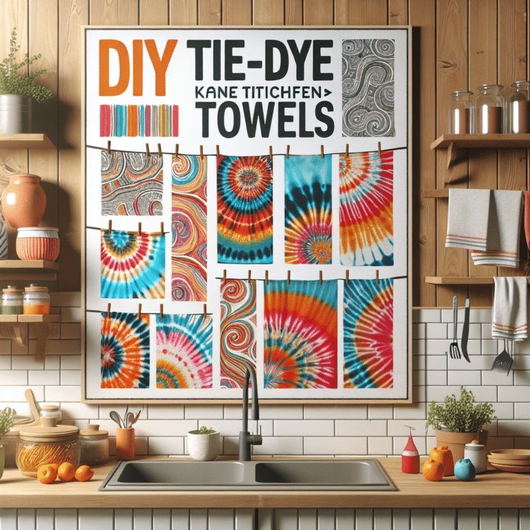 Impress Your Guests with DIY Tie-Dye Kitchen Towels