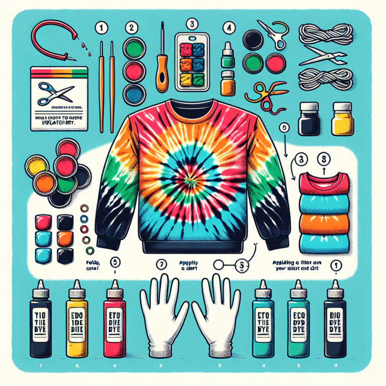 Step-by-Step Guide to an Eco Tie-Dye Sweatshirt Project