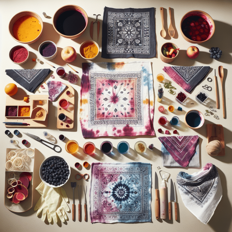 Bandanas Makeover: Natural Tie-Dye at Home