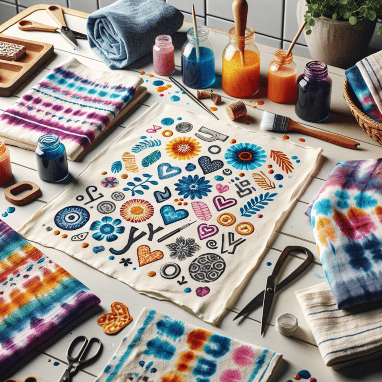 Impress Your Guests with DIY Tie-Dye Kitchen Towels