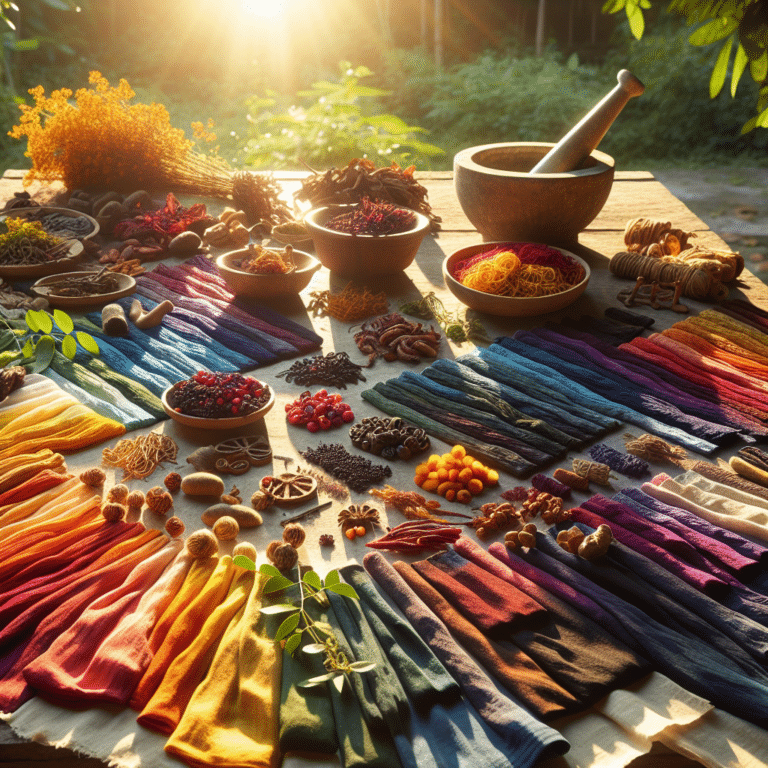 Enhancing Natural Dye Colors with Sunlight