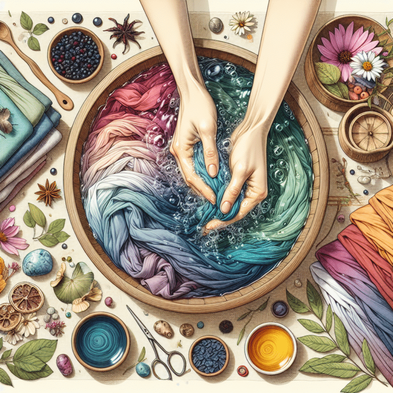 Washing and Caring for Naturally Dyed Clothing