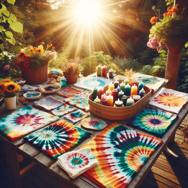  "Natural DIY Tie-Dye: Sunlight Enhancement Techniques