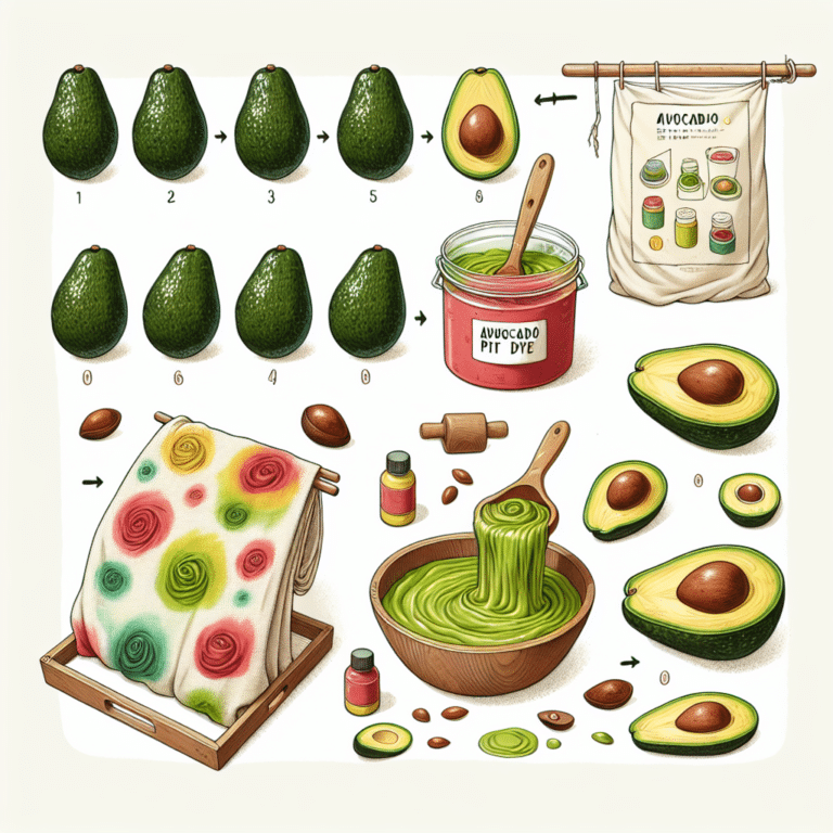 Step-by-Step Guide to Avocado Pit Tie-Dye