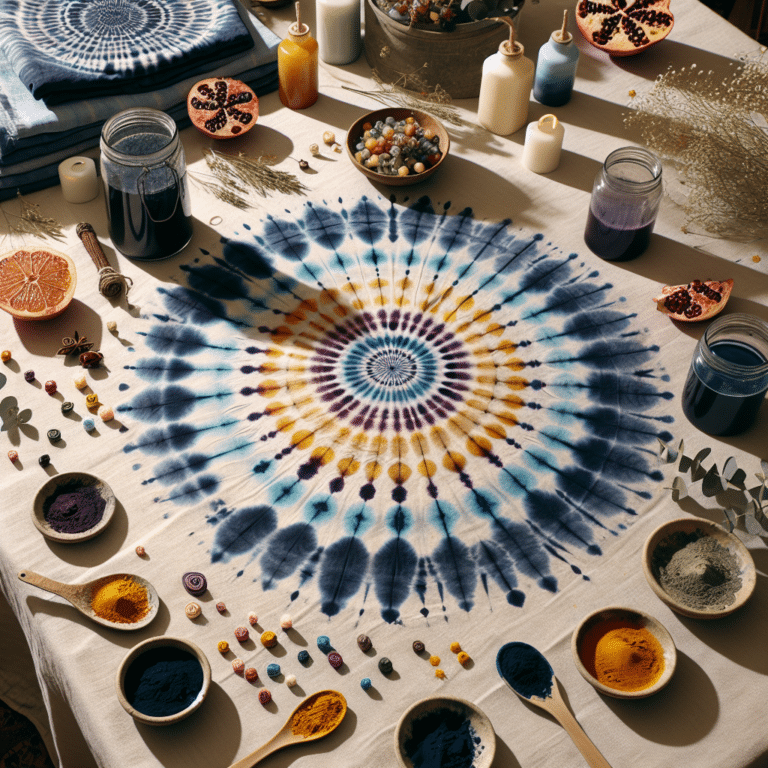 Decorative Eco Tie-Dye Tablecloth DIY Projects