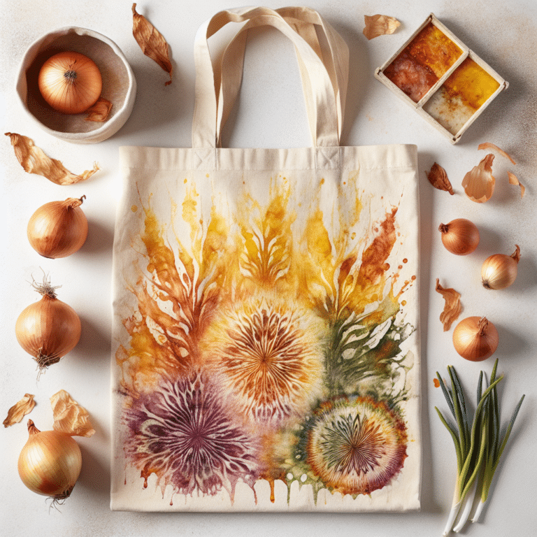 Unlocking Nature’s Colors: Onion Skin Tie-Dye Tote Bags
